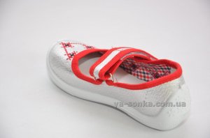 Текстильні мокасини для дівчинки