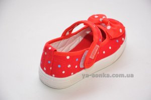 Текстильные мокасины для девочки