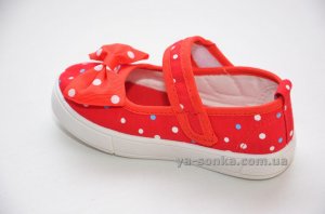 Текстильные мокасины для девочки