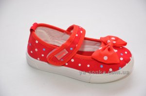 Текстильные мокасины для девочки