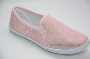 Текстильні мокасини для дівчинки