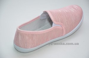 Текстильні мокасини для дівчинки