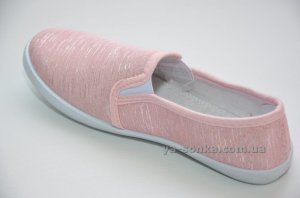 Текстильні мокасини для дівчинки