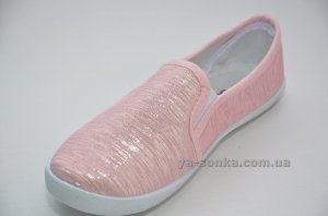 Текстильні мокасини для дівчинки