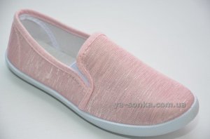 Текстильні мокасини для дівчинки