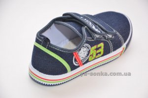 Текстильные мокасины для мальчика