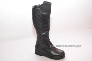 Кожаные сапоги для девочек