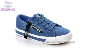 Кеды - мокасины фирмы Clibee для девочек