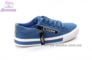 Кеды - мокасины фирмы Clibee для девочек