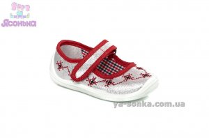 Текстильные мокасины для девочки