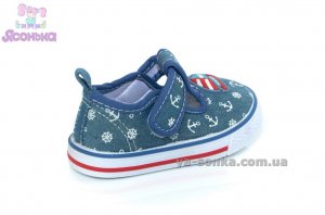 Текстильные кеды-мокасины для мальчика
