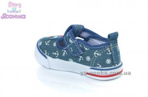 Текстильные кеды-мокасины для мальчика