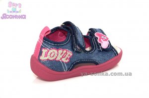 Текстильные босоножки для девочки