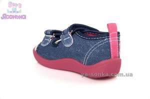 Текстильные босоножки для девочки