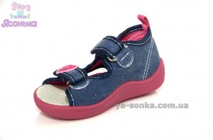 Текстильные босоножки для девочки