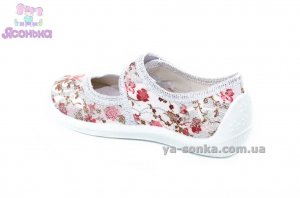 Текстильные мокасины для девочки