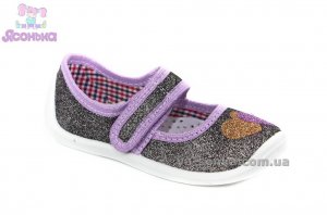 Текстильные мокасины для девочки