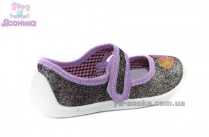 Текстильные мокасины для девочки