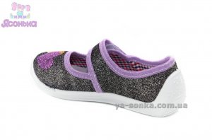 Текстильные мокасины для девочки