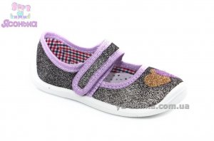 Текстильные мокасины для девочки