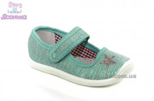 Текстильные мокасины для девочки