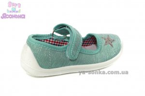 Текстильные мокасины для девочки