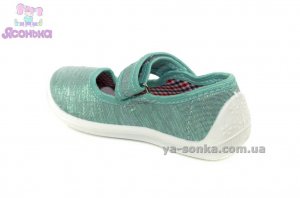 Текстильные мокасины для девочки