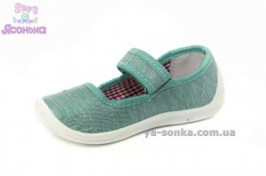 Текстильные мокасины для девочки