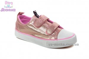 Кеды-мокасины из текстиля  для девочек