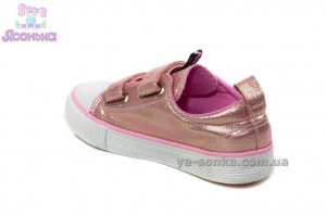 Кеды-мокасины из текстиля  для девочек