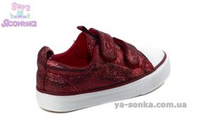 Кеды-мокасины из текстиля  для девочек