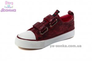 Кеды-мокасины из текстиля  для девочек