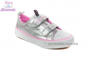 Кеды-мокасины из текстиля  для девочек