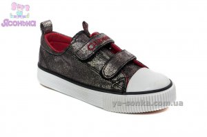 Кеды-мокасины из текстиля  для девочек