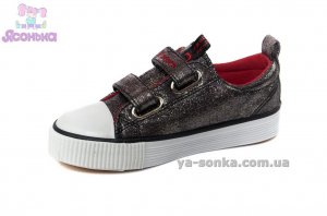 Кеды-мокасины из текстиля  для девочек