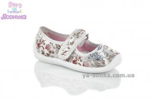 Текстильные мокасины для девочки