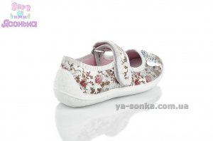 Текстильные мокасины для девочки