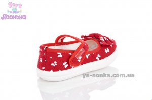 Текстильні мокасини для дівчинки