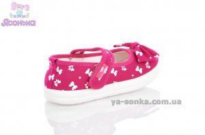 Текстильні мокасини для дівчинки