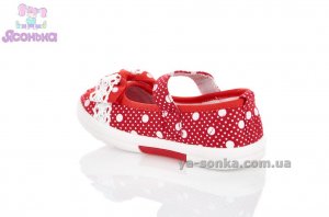 Текстильные мокасины для девочки