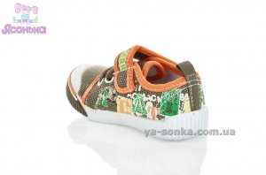 Текстильні кеди-мокасини для хлопчика