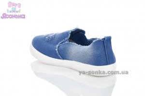 Текстильні мокасини для дівчинки