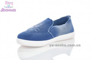 Текстильні мокасини для дівчинки