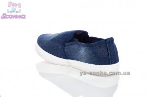 Текстильні мокасини для дівчинки