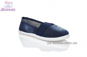 Текстильні мокасини для дівчинки