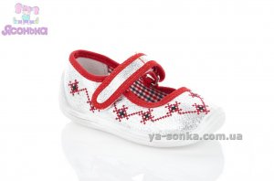 Текстильні мокасини для дівчинки
