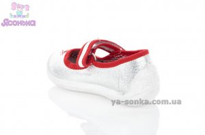 Текстильні мокасини для дівчинки