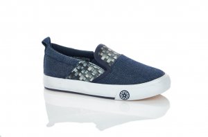 Текстильные мокасины детские