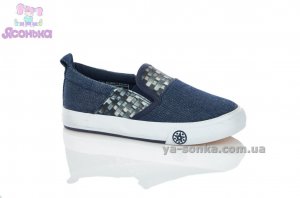 Текстильные мокасины детские