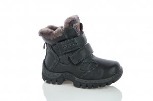 Кожаные ботинки зимние для мальчика